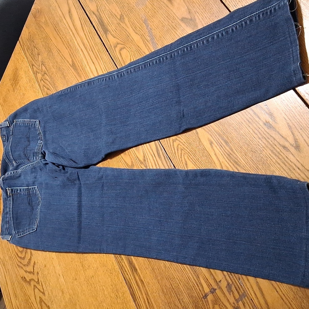 7 FOR ALL MANKIND Jeans Womens BLUE 28 KIMMIE STRAIGHT LEGS Denim Preowned Used - Picture 5 of 5